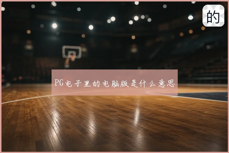 PG电子里的电脑版是什么意思